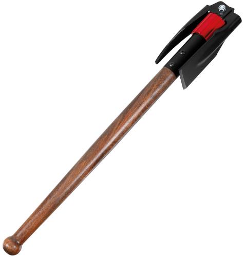 Pickel, klappbar, mit Holzstiel