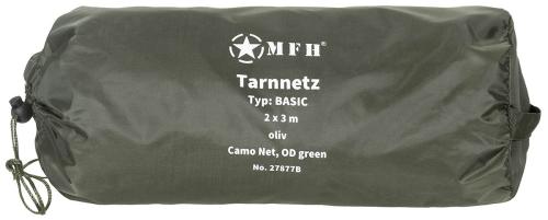 Tarnnetz, 2 x 3 m, "Basic", oliv