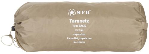 Tarnnetz, 2 x 3 m, "Basic", coyote tan