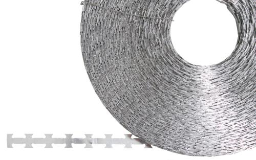 Band-Stacheldraht, Metall verzinkt, 120 m, Durchm. 30 cm