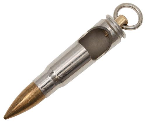 Anhänger-Patrone, "AK-47", silber, mit Flaschenöffner