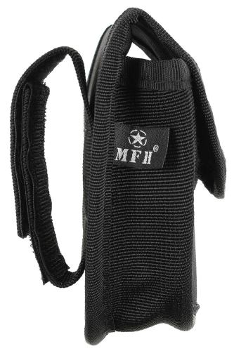 Handschellenetui, Nylon, mit Klett, schwarz