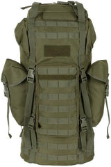 BW Kampfrucksack, "MOLLE", 65 l, Alu-Aussteifung, oliv