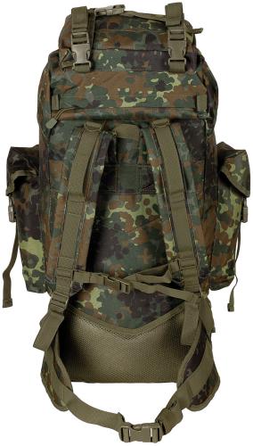 BW Kampfrucksack, "MOLLE", 65 l, Alu-Ausst., flecktarn