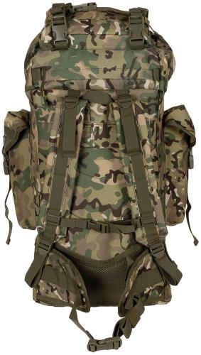 BW Kampfrucksack, "MOLLE", 65 l, Alu-Ausst., op.-camo