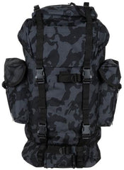 BW Kampfrucksack, 65 l, Alu-Aussteifung, night-camo