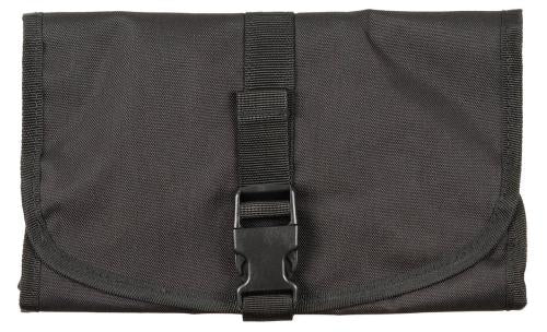 Brit. Waschzeugtasche, rollbar, schwarz