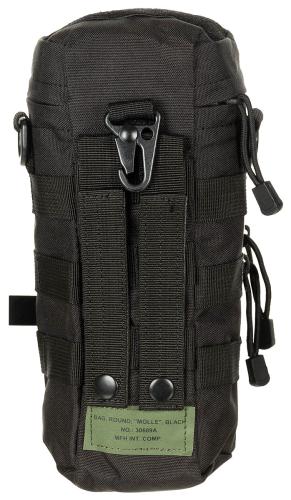 Tasche, rund, "MOLLE", schwarz