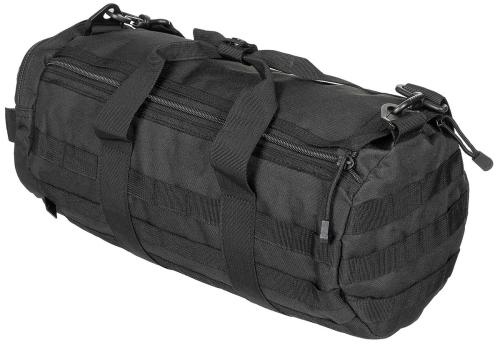 Einsatztasche, rund, "MOLLE", schwarz