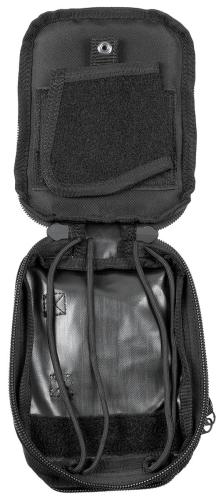Gürtel-Umhängetasche, schwarz, mit abnehmbarem Holster
