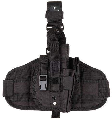 Pistolenbeinholster, "MOLLE", rechts, schwarz