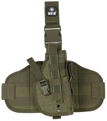 Pistolenbeinholster, "MOLLE", rechts, oliv