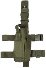 Pistolenbeinholster, oliv, verstellbar, rechts