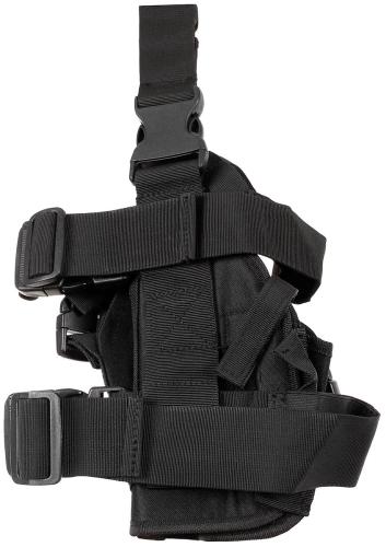 Pistolenbeinholster, schwarz, rechts