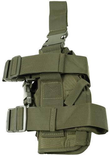 Pistolenbeinholster, oliv, rechts