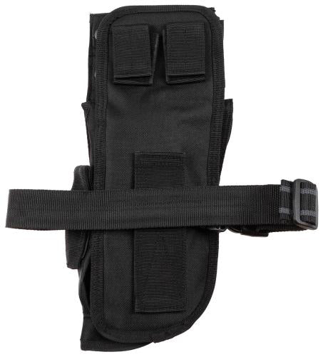 Pistolenbeinholster, schwarz, "Tactical", rechts