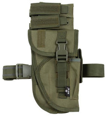Pistolenbeinholster, oliv, "Tactical", rechts
