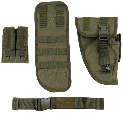 Pistolenbeinholster, oliv, "Tactical", rechts