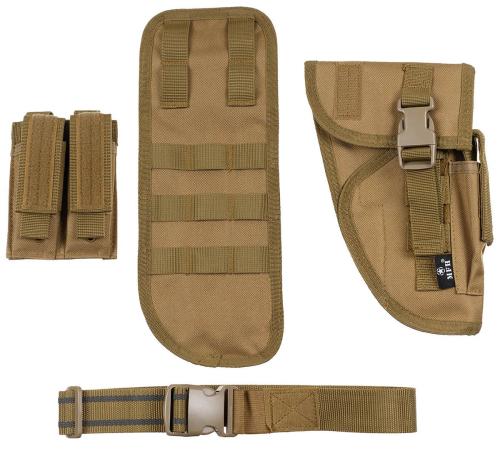 Pistolenbeinholster, coyote, "Tactical", rechts