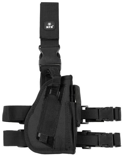 Pistolenbeinholster, rechts, schwarz