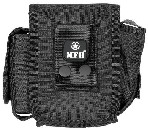 Gürteltasche mit 3 Fächern, schwarz