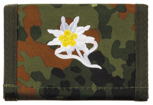 BW Geldbörse, flecktarn, "Edelweiß"