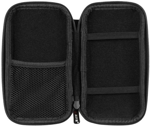 Tasche, Hartschale, klein, mit Klettschlaufen, oliv