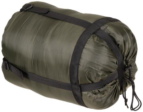 Mumienschlafsack, oliv, 2-lagige Füllung