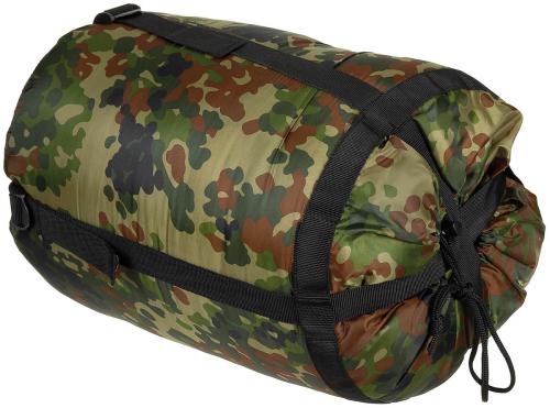 Mumienschlafsack, flecktarn, 2-lagige Füllung