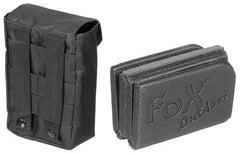 Thermositzkissen, faltbar, mit Molle-Tasche, schwarz