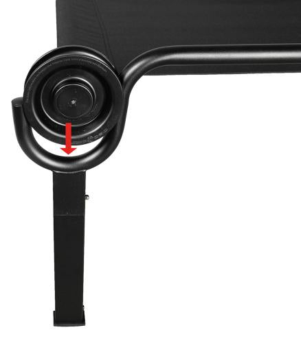 Feldbett, Disc-O-Bed, "ONE L", schwarz