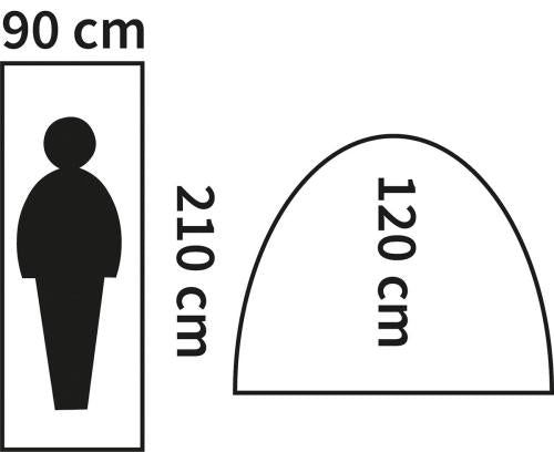 Zelt, "Monodom", 1 Person, oliv