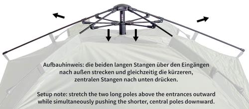 Zelt, "Quick Up Monodom", 3 Personen, M05 tarn