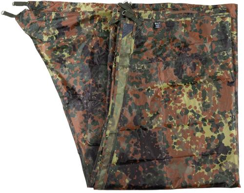 Plane, "Hexagon-Tarp", flecktarn, ca. 340 x 310 cm