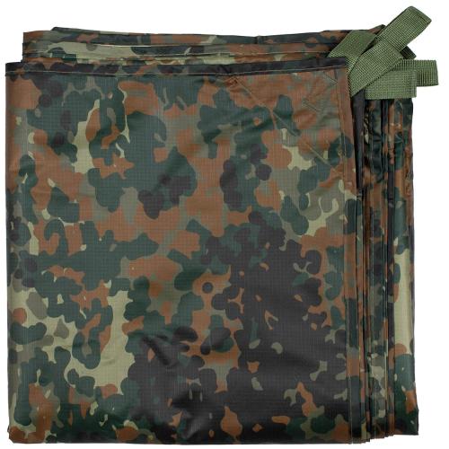 Mehrzweckplane,"Tarp Extreme", flecktarn, ca. 300 x 300 cm