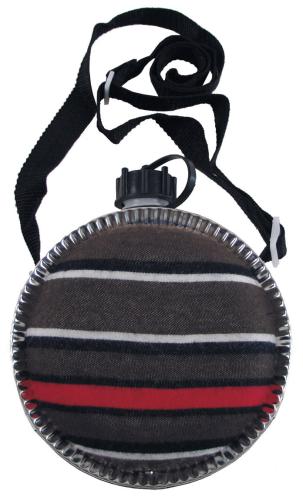 Feldflasche, "Scout", rund, Stoffbezug, 1,75 l
