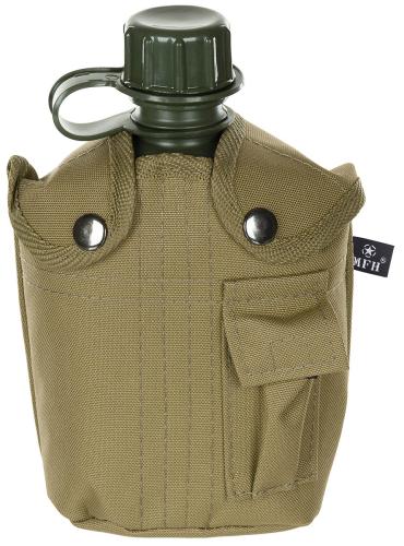 US Plastikfeldflasche, 1 l, Hülle, coyote tan