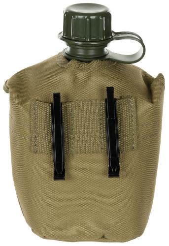 US Plastikfeldflasche, 1 l, Hülle, coyote tan