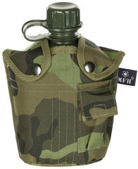 US Plastikfeldflasche, 1 l, Hülle, M 95 CZ tarn