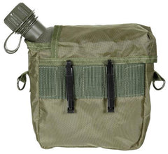 US Feldflasche, eckig, mit Hülle, oliv, 2 Qt