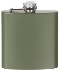 Flachmann, Edelstahl, oliv, 6 OZ, 170 ml