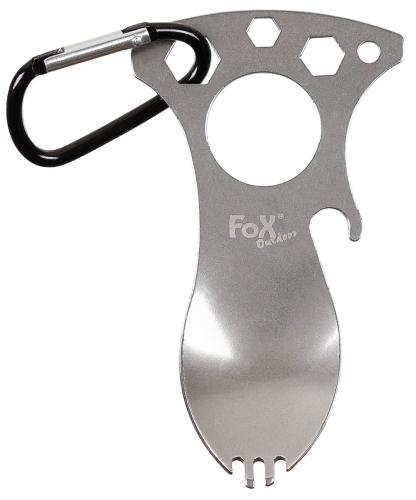 Multifunktionsgöffel, mit Karabiner
