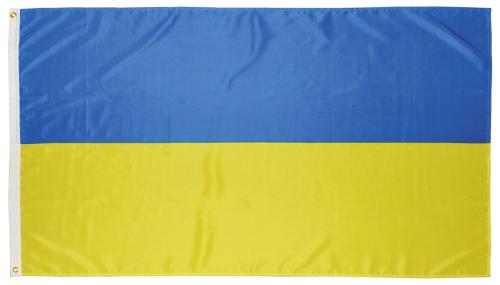 Fahne, Ukraine, Polyester, 90 x 150 cm