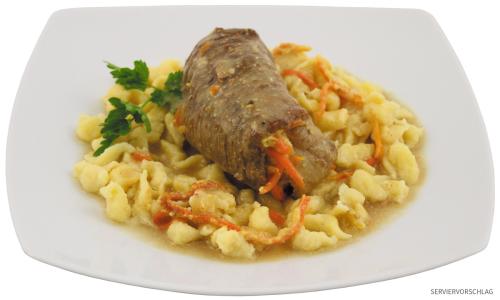 Rinderroulade mit Spätzle, Vollkonserve, 400 g, 7% Mwst.