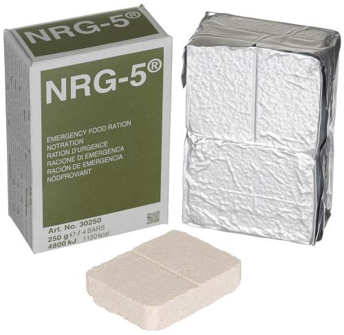 Notverpflegung, NRG-5, 250 g (4 Riegel), 7% Mwst.