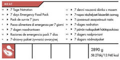 Trek 'n Eat, 7 Tage Ration, "MEAT", 7% Mwst.