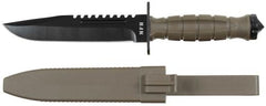 Kampfmesser, "Storm", oliv, Kunststoffgriff, Scheide