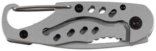 Klappmesser, "Piccolo", Einhand, gelochter Metallgriff