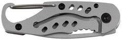 Klappmesser, "Piccolo", Einhand, gelochter Metallgriff