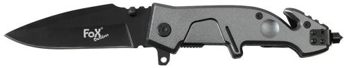 Klappmesser, Einhand, Metallgriff, schwarz